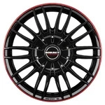 Borbet CW3 Black Glossy Red Ring Alufelge 18 Zoll ET53 5x130 ML78,1