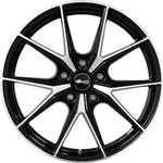 Brock B40 Schwarz Glanz Vollpoliert Alufelge 19 Zoll ET39 5x100 ML63,4