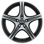 Ronal R56 Mattschwarz-frontkopiert Alufelge 18 Zoll ET45 5x118 ML71,15
