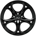 MSW 82 Gloss Black Alufelge 18 Zoll ET34 5x110 ML65,06