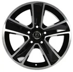 Diewe Wheels Mammut 5 Nero Machined Alufelge 17 Zoll ET45 5x114,3 ML66,1