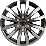 Borbet CW6 Mistral Anthracite Glossy Polished Alufelge 16 Zoll ET50 6x120 ML74,6