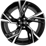 MAM RS5 Black Front Polish Alufelge 16 Zoll ET38 5x114,3 ML72,6
