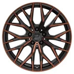 2DRV WH37 Schwarz Kupfer Hochglanzpoliert Alufelge 19 Zoll ET46 5x114,3 ML72,6