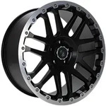 Eta Beta Combat CV Black Matt Lip Cap Pol Alufelge 17 Zoll ET48 6x130 ML84,1
