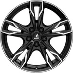 it Wheels Gina Gloss Black Polished Alufelge 19 Zoll ET38 5x108 ML70,1