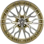 Eta Beta Medusa Gold Matt Full Polish Alufelge 21 Zoll ET45 5x112 ML66,5