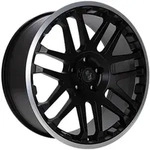 Eta Beta Combat Black Matt Lip Polished Alufelge 18 Zoll ET28 6x139,7 ML106