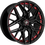 Keskin KT25 Pearl Black Painted Red Inside Alufelge 20 Zoll ET30 5x112 ML66,6