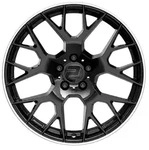2DRV WH47 Schwarz Gl&auml;nzend Lackiert Hochgl. Felgenbett Alufelge 19 Zoll ET30...