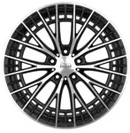 MAM GT2 Black Front Polished Alufelge 19 Zoll ET45 5x114,3 ML72,6