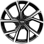 Platin P115 Black Polished Alufelge 16 Zoll ET45 5x108 ML72,6