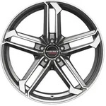 Borbet ATX Graphite Polished Matt Alufelge 20 Zoll ET45 5x112 ML66,5