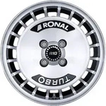 Ronal R10 TURBO Schwarz-frontkopiert Alufelge 15 Zoll ET37 4x100 ML68