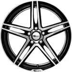 Brock B33 Schwarz Glanz Vollpoliert Alufelge 19 Zoll ET35 5x120 ML72,6