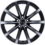 RH GT Schwarz Vollpoliert Alufelge 19 Zoll ET54 5x130 ML71,5