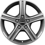 Borbet CWD Mistral Anthracite Polished Glossy Alufelge 16 Zoll ET52 5x112 ML66,5