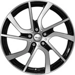Brock eB1 Schwarz Glanz Vollpoliert Alufelge 19 Zoll ET43 5x112 ML66,7