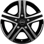 Borbet CWD Black Glossy Polished Alufelge 16 Zoll ET68 5x118 ML71,1