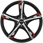 Ronal R62 Red Jetblack-matt-frontkopiert Red Alufelge 20 Zoll ET40 5x108 ML76