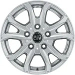 MSW 48 Full Silver Alufelge 16 Zoll ET60 5x160 ML65