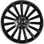 Keskin KT18 Turbo Matt Black Lip Polish Alufelge 17 Zoll ET48 5x112 ML66,6