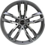 Avus AF 16 Anthracite Polished Alufelge 17 Zoll ET29 5x112 ML66,6