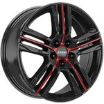 Ronal R57 MCR Jetblack-red Spoke Alufelge 19 Zoll ET40 5x105 ML56,6