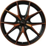 Brock B40 Black Orange Matt Alufelge 19 Zoll ET49 5x112 ML57,1