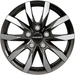Borbet CW5 Mistral Anthracite Glossy Polished Alufelge 18 Zoll ET53 5x130 ML78,1