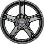 MAM W4 Matt Grey Alufelge 16 Zoll ET48 5x112 ML66,6