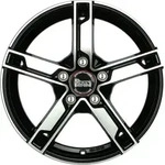 MAM W4 Black Front Polish Alufelge 18 Zoll ET45 5x108 ML72,6