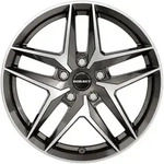 Borbet Z Mistral Anthracite Glossy Polished Alufelge 18 Zoll ET43 5x112 ML57,1