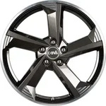 DBV Torino III Anthrazit Gl&auml;nzend, Front Poliert Alufelge 18 Zoll ET48 5x112 ML70,1