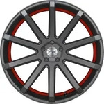 Corspeed Deville Mattgunmetal/ Undercut Colour Trim Rot Alufelge 19 Zoll ET40 5x108