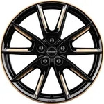 Borbet LX18 Black Glossy Gold Spoke Rim Alufelge 18 Zoll ET48 5x114,3 ML72,5