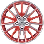 CMS C23 Diamond Red Gloss Alufelge 15 Zoll ET32 4x108 ML65,1