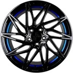 Keskin KT20 Future Black Painted Blue Inside Alufelge 19 Zoll ET45 5x112 ML72,6