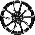 RC-Design RC34 Schwarz Glanz Vollpoliert Alufelge 16 Zoll ET50 4x100 ML54,1