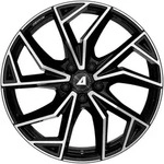 Alutec ADX.02 Diamant Schwarz Frontpoliert Alufelge 17 Zoll ET38 5x100 ML57,1