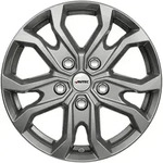 Autec Kiso Titansilber Alufelge 16 Zoll ET66 5x130 ML78,1