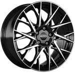 Dotz Fuji dark Black Polished Alufelge 19 Zoll ET50 5x114,3 ML71,6