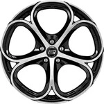 MSW 82 Gloss Black Full Polished Alufelge 18 Zoll ET30 5x110 ML65,06