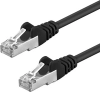 D&ouml;nges Patchkabel Cat. 5e 2xRJ45 F/UTP, 1 m, schwarz