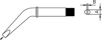 Weller T0054250899N, Weller L&ouml;tspitze Serie CT, CT2 EX8/7,0 mm, gebogen, 425...