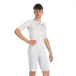 Castelli Free Aero Race S Bibshort Kurze Herren Tr&auml;gerhose mit Polster S white