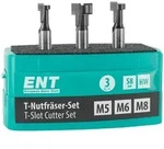 T-Nutfr&auml;ser Set 3-teilig M5 - M6 - M8