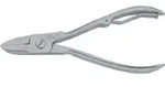 Nagelzange, professional, rostfrei - karierte Schenkel, Drahtfeder, basic