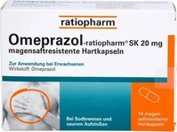 PZN-DE 06113366, Omeprazol ratiopharm SK 20 mg magensaftresistent Hartkapseln...