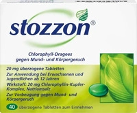 PZN-DE 03538355, Queisser Pharma Stozzon Chlorophyll &uuml;berzogene Tabletten 40 St